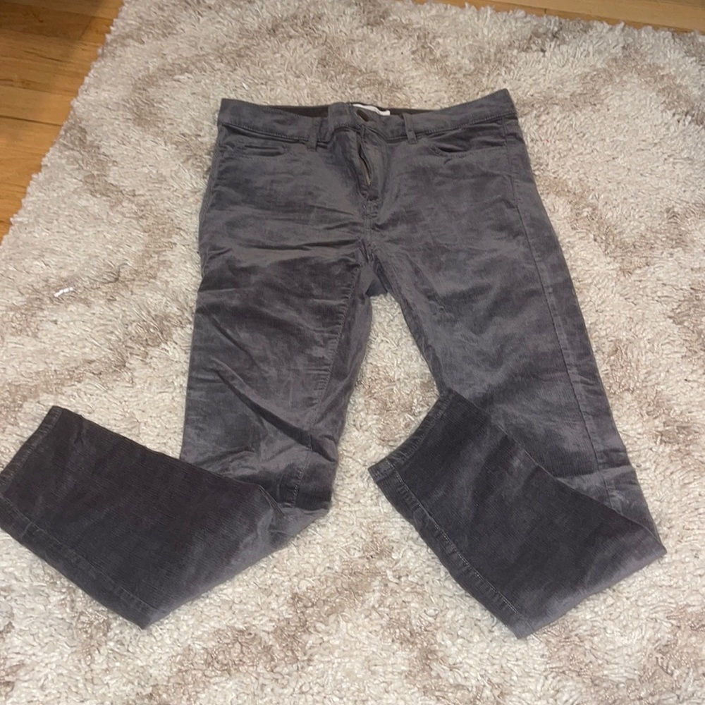 Gray Corduroy Pants